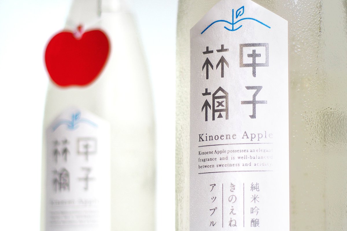 日本志蘋果飲品品牌形象設(shè)計  標(biāo)志展示