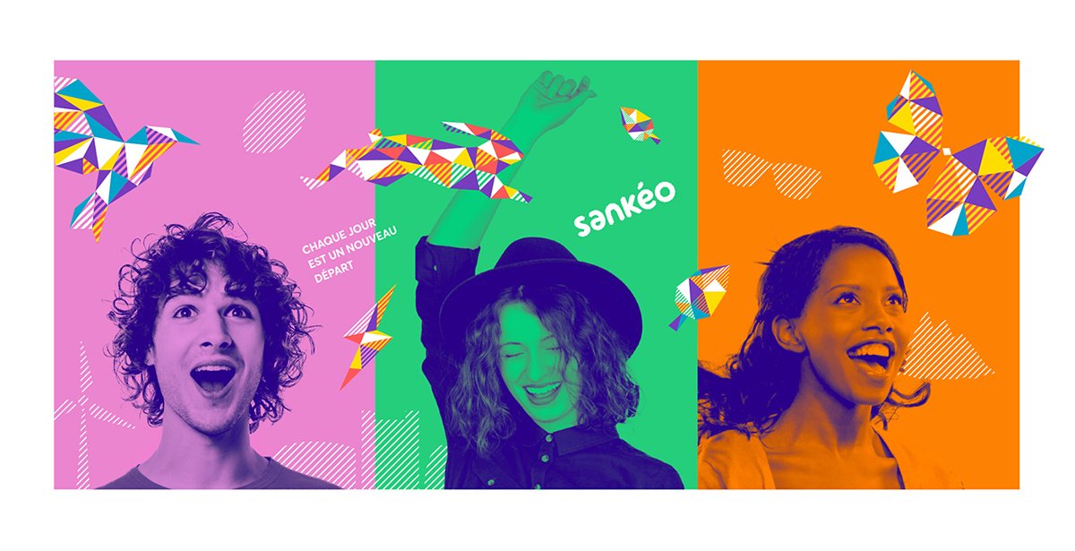 Sankéo交通網(wǎng)絡(luò)品牌形象升級(jí)，海報(bào)展示，品牌形象升級(jí)，深圳品牌設(shè)計(jì)，左右格局