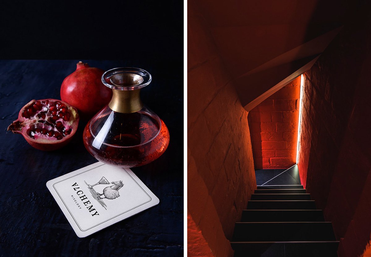 Alchemy Bar雞尾酒酒吧品牌設(shè)計(jì)欣賞,酒吧品牌設(shè)計(jì)，餐飲品牌設(shè)計(jì)，酒吧空間設(shè)計(jì)，酒吧品牌策劃，酒吧品牌全案策劃，餐飲品牌策劃，深圳品牌設(shè)計(jì)，深圳品牌策劃，深圳品牌全案策劃，深圳品牌形象塑造，深圳包裝設(shè)計(jì)，深圳空間設(shè)計(jì)，左右格局