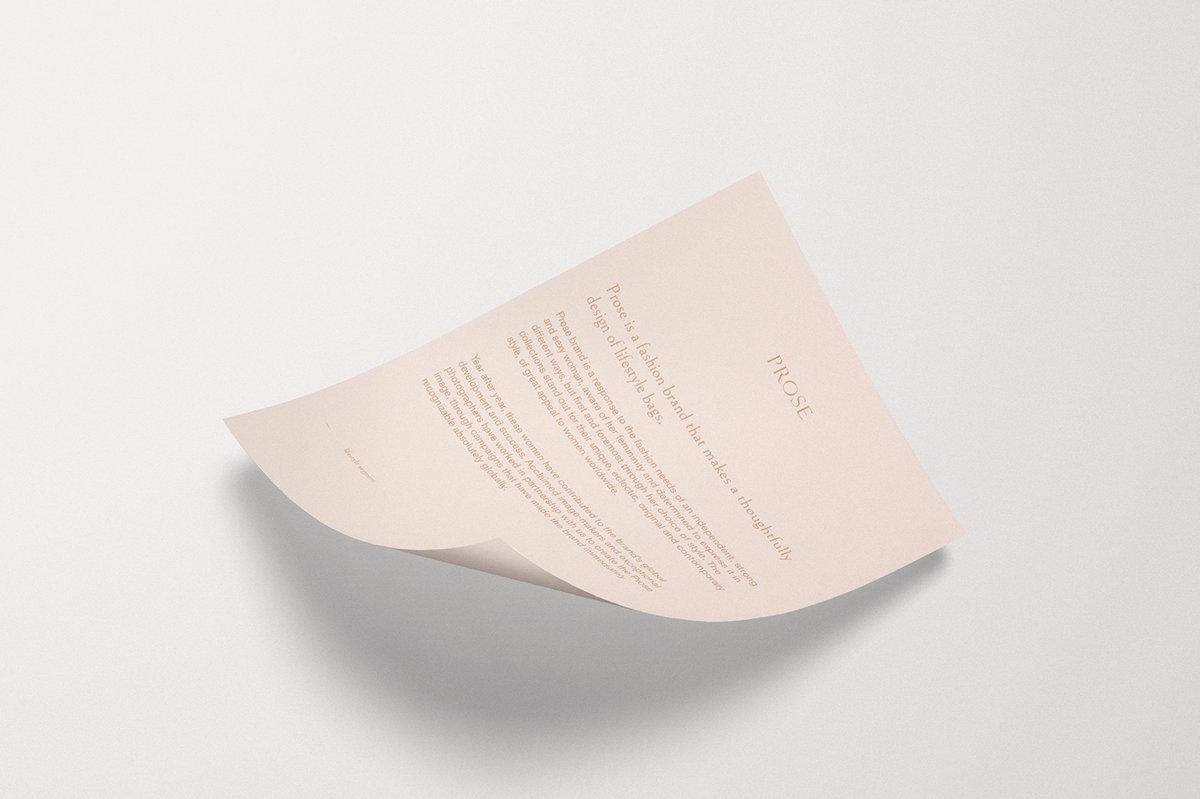 Prose快時尚服裝品牌設計和產品畫冊設計——新時尚品牌形象，品牌設計，服裝品牌設計，畫冊設計，產品畫冊設計，服裝畫冊設計，深圳品牌設計