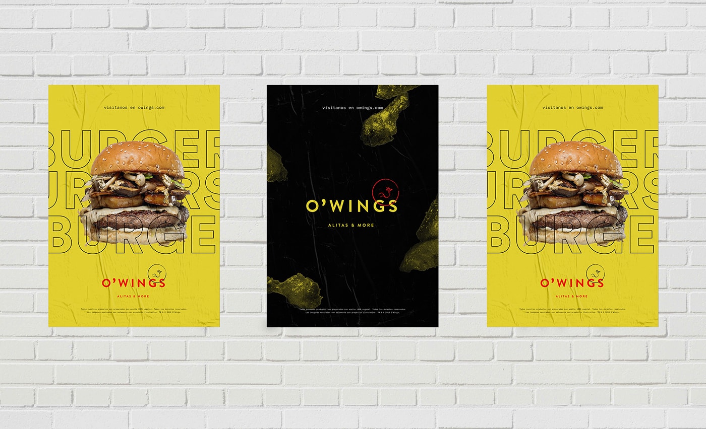 O'Wings 高檔快餐店品牌設計——品牌視覺營銷塑造差異化，餐飲品牌設計，餐飲視覺營銷，品牌設計公司，深圳品牌設計，左右格局