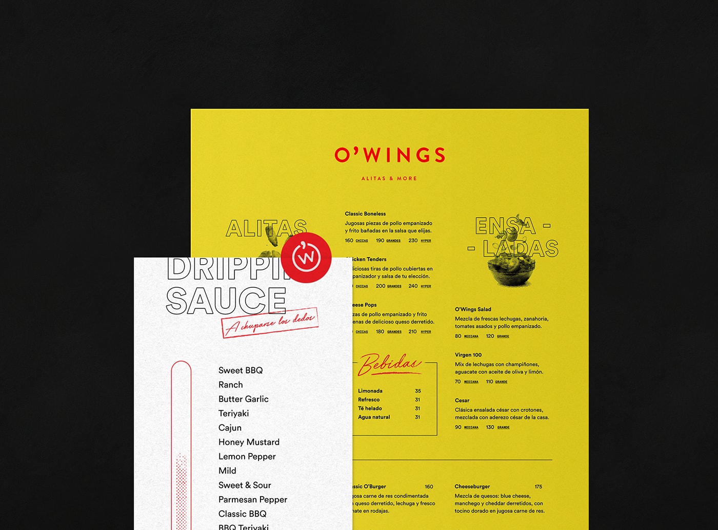 O'Wings 高檔快餐店品牌設計——品牌視覺營銷塑造差異化，餐飲品牌設計，餐飲視覺營銷，品牌設計公司，深圳品牌設計，左右格局
