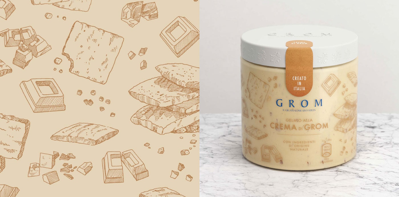 國際知名GROM意式冰淇淋品牌設(shè)計——包裝設(shè)計形象升級，食品品牌設(shè)計，食品品牌策劃，品牌戰(zhàn)略升級，深圳品牌設(shè)計，左右格局