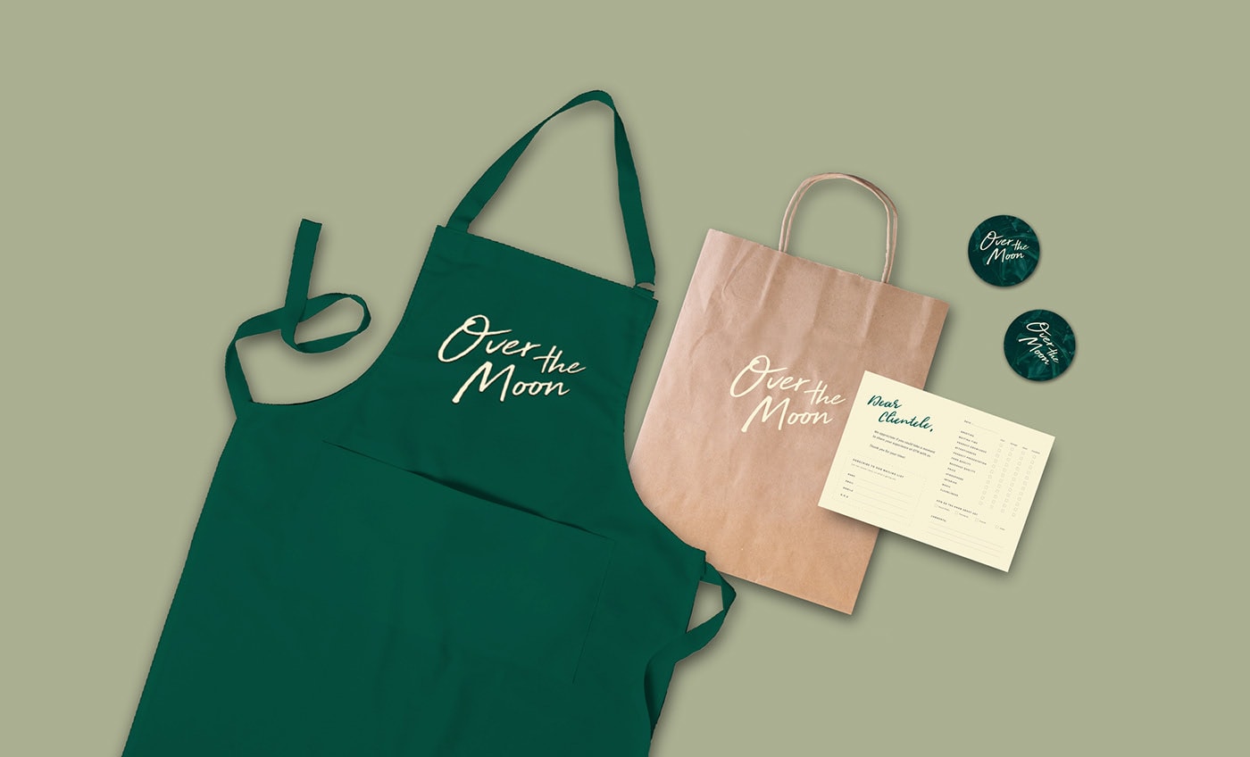 國際精品酒店品牌塑造——Over the Moon 品牌形象設計，酒店品牌設計，品牌形象塑造，深圳品牌設計，左右格局