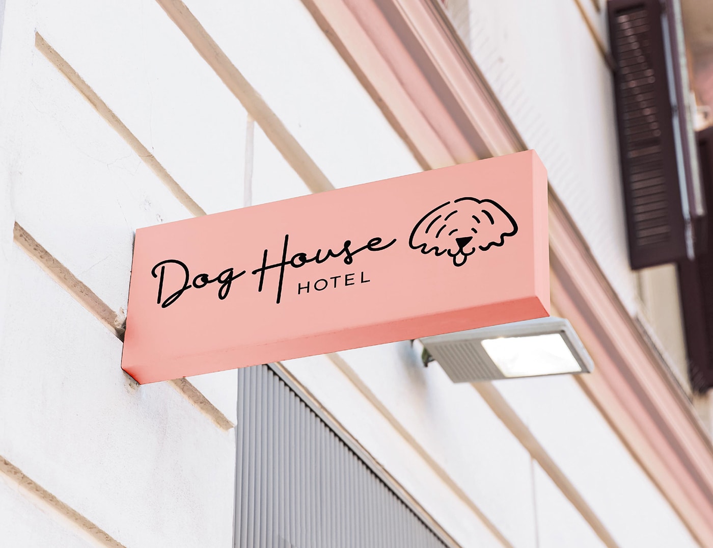Dog House 創(chuàng)意主題酒店品牌形象設(shè)計案例，主題酒店品牌設(shè)計，品牌形象策劃，深圳品牌設(shè)計，左右格局