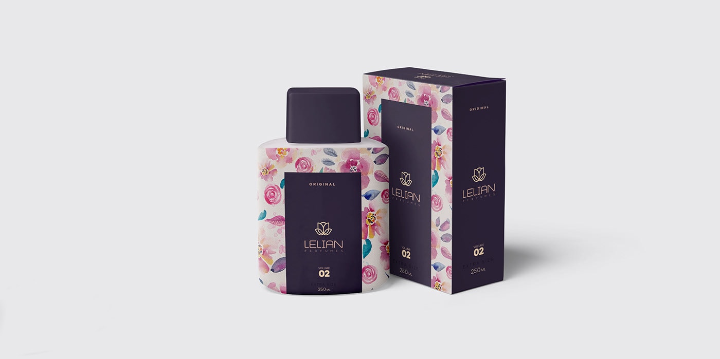 簡約精致 LELIAN 香水奢侈品品牌設(shè)計案例，香水品牌設(shè)計，化妝品品牌設(shè)計，深圳品牌設(shè)計，左右格局